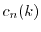 $c_n(k)$