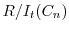 $R/I_{t}(C_{n})$