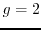 $g = 2$