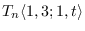 $T_n\langle 1, 3; 1,
t\rangle$